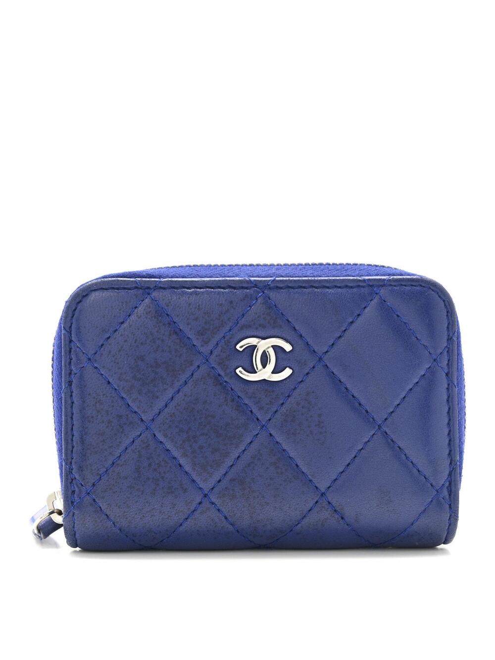 Chanel Lambskin Quilted Zip Around Coin #231478C55B